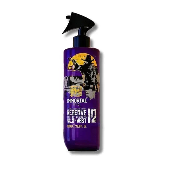 Immortal Nyc Eau De Cologne 12 Wild West 500 ml - Capelli e Barba 