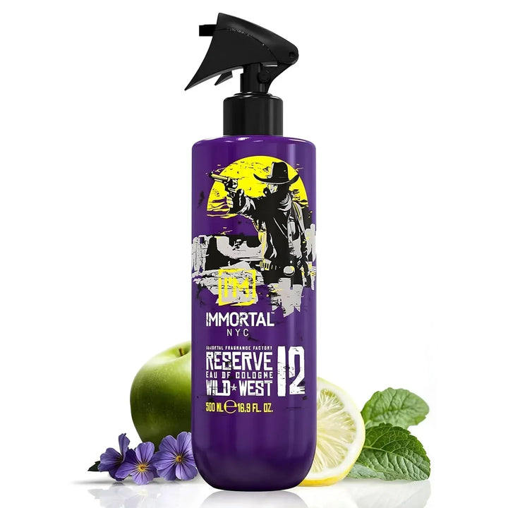 Immortal Nyc Eau De Cologne 12 Wild West 500 ml - Capelli e Barba 