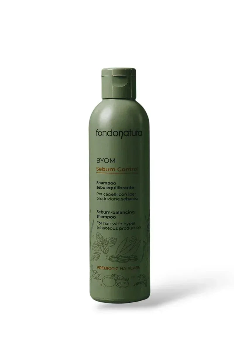Fondonatura BYOM Sebum Control Shampoo Sebo Equilibrante 250 ml - Capelli e Barba 