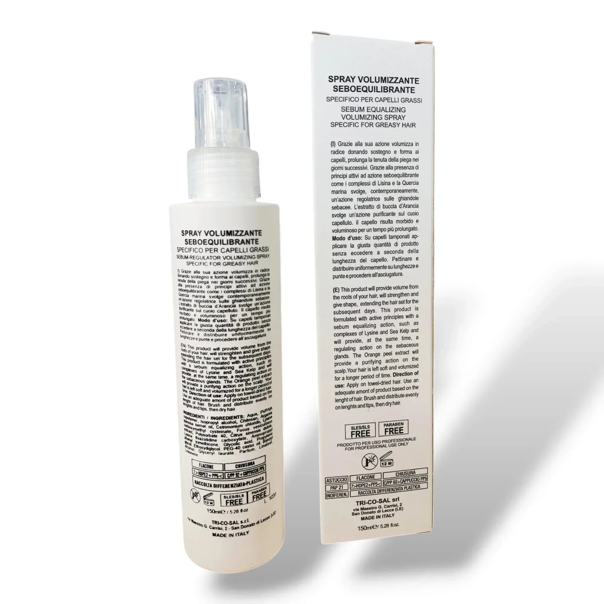Fondonatura Spray Volumizzante Seboequilibrante 150 ML - Capelli e Barba 
