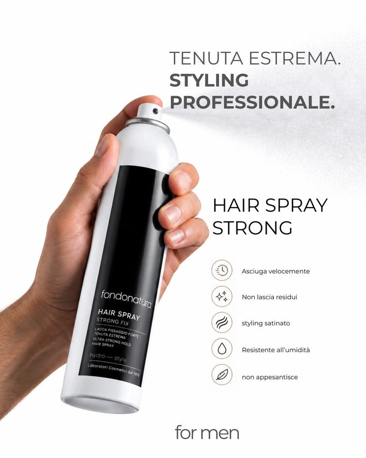 Fondonatura Lacca Hair Spray Fissaggio Forte 300 ml