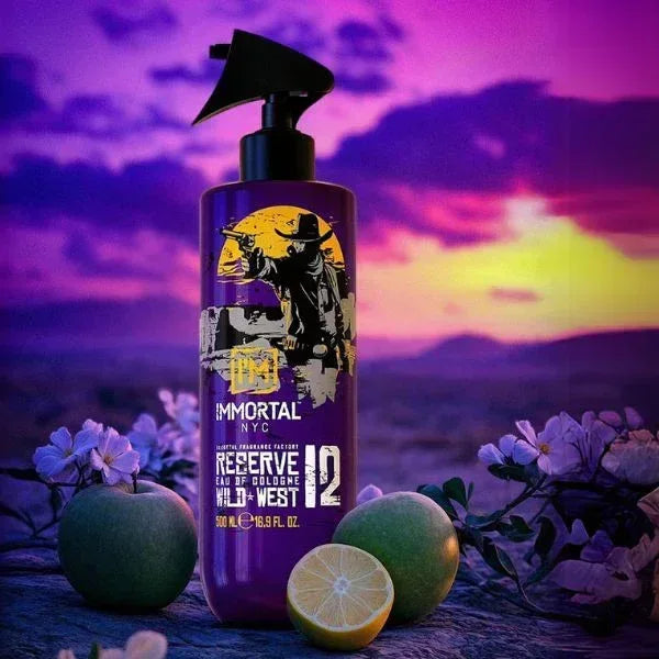 Immortal Nyc Eau De Cologne 12 Wild West 500 ml - Capelli e Barba 
