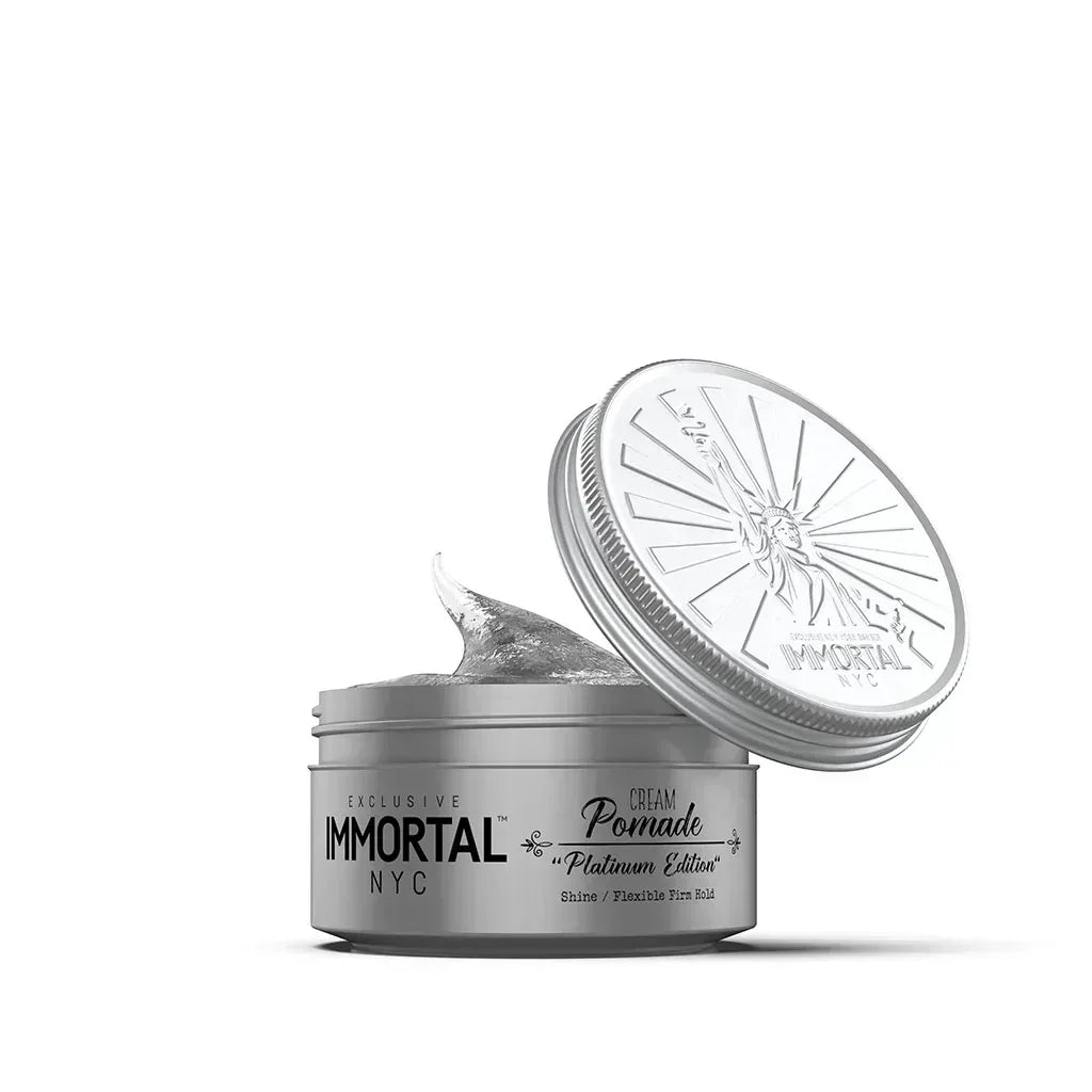 Immortal Nyc Platinum Cream Pomade 150 ml - Capelli e Barba 