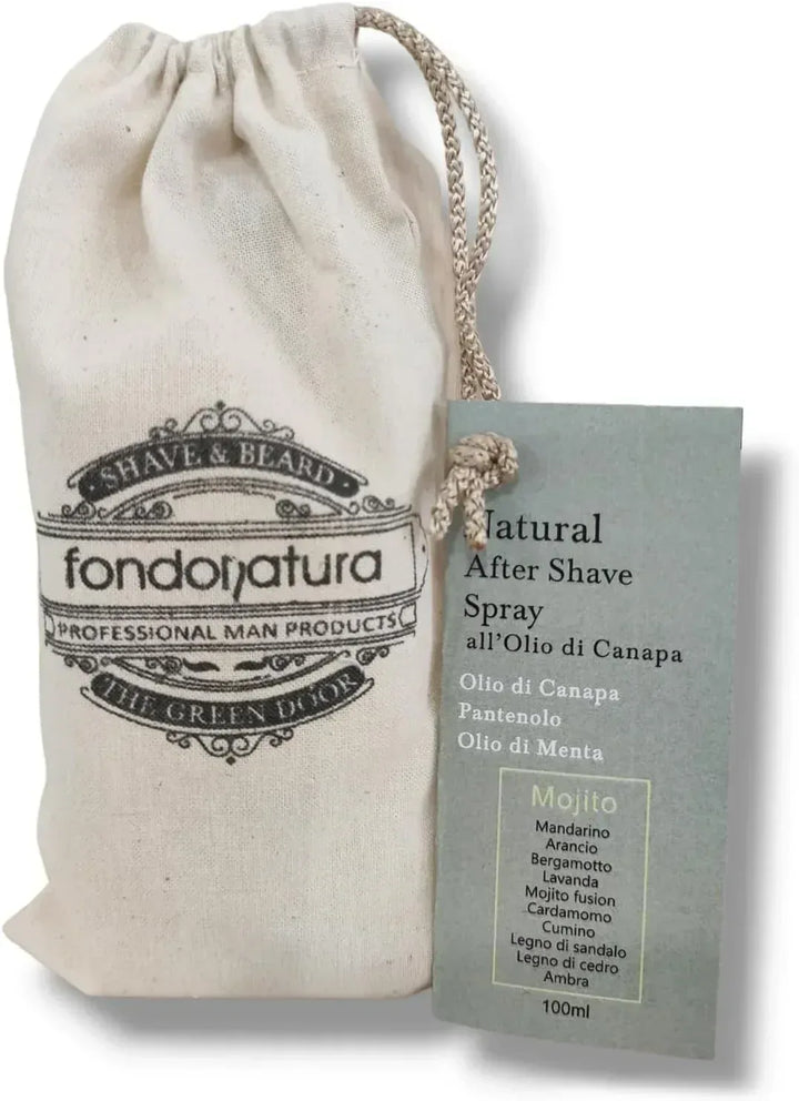 Fondonatura Natural After Shave Spray Mojito 100ml - Capelli e Barba 