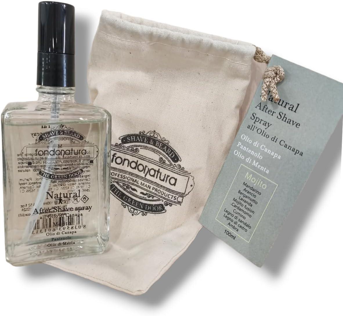 Fondonatura Natural After Shave Spray Mojito 100ml - Capelli e Barba 