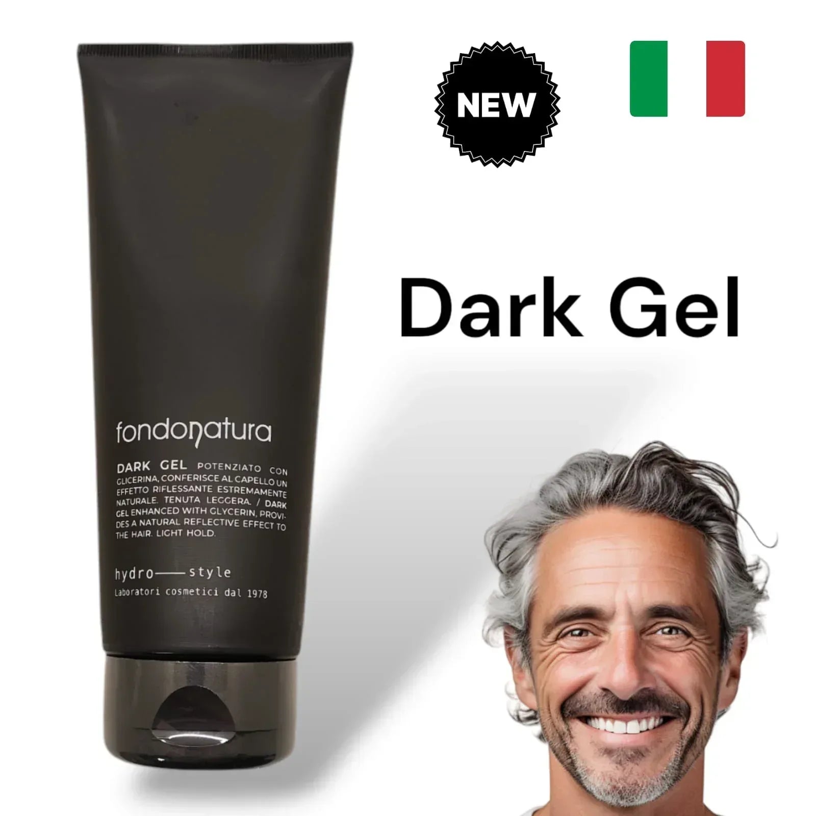 Fondonatura Dark Gel 200ml - Capelli e Barba 