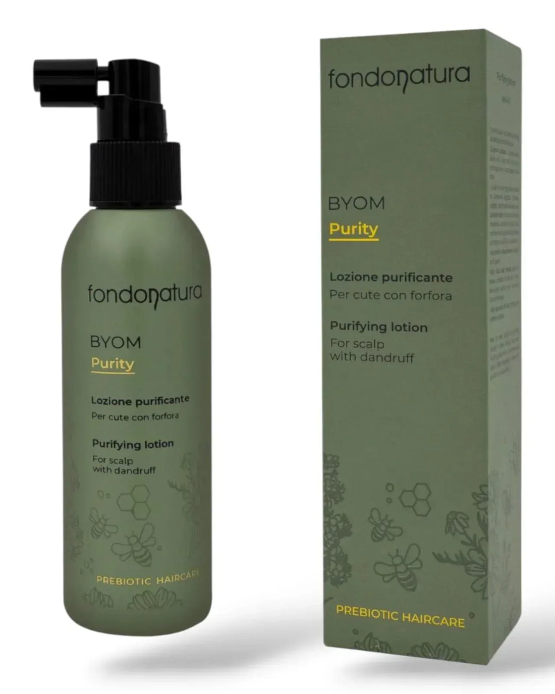 Fondonatura BYOM Purity Lozione Purificante Antiforfora 150 ml - Capelli e Barba 