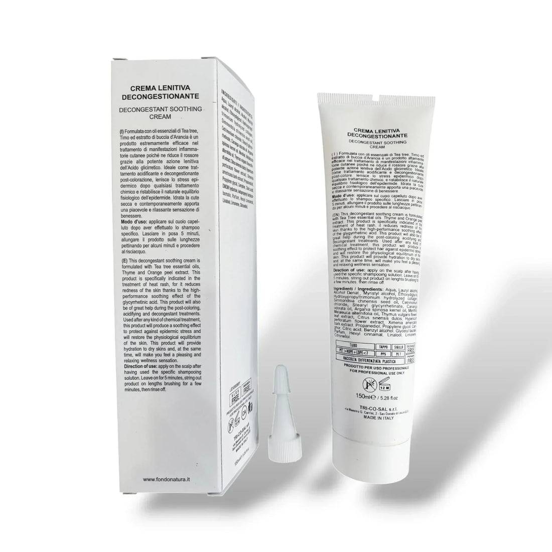 Fondonatura Crema Lenitiva Decongestionante 150 ML - Capelli e Barba 