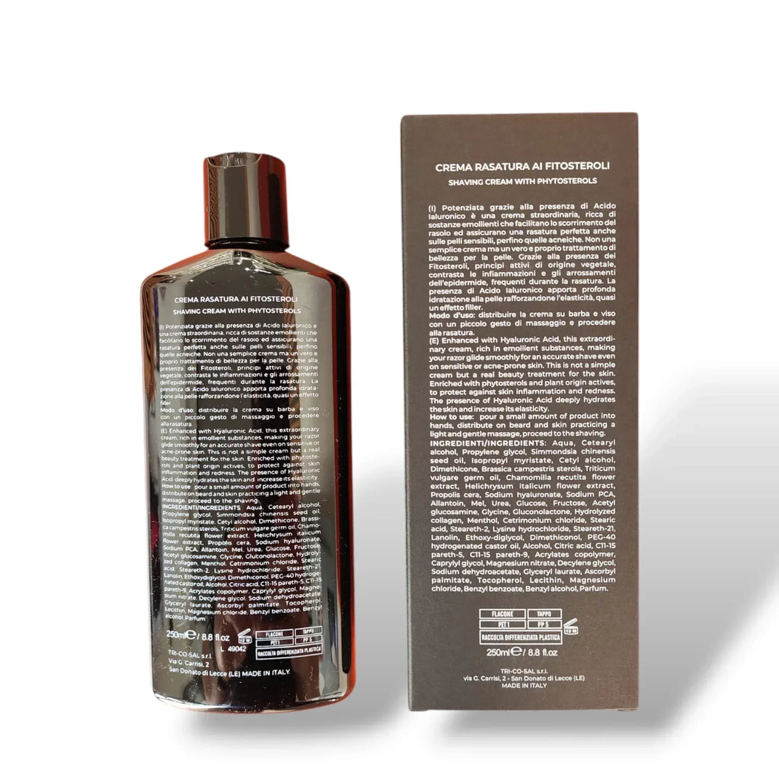Fondonatura Crema Rasatura ai Fitosteroli 250 ml - Capelli e Barba 