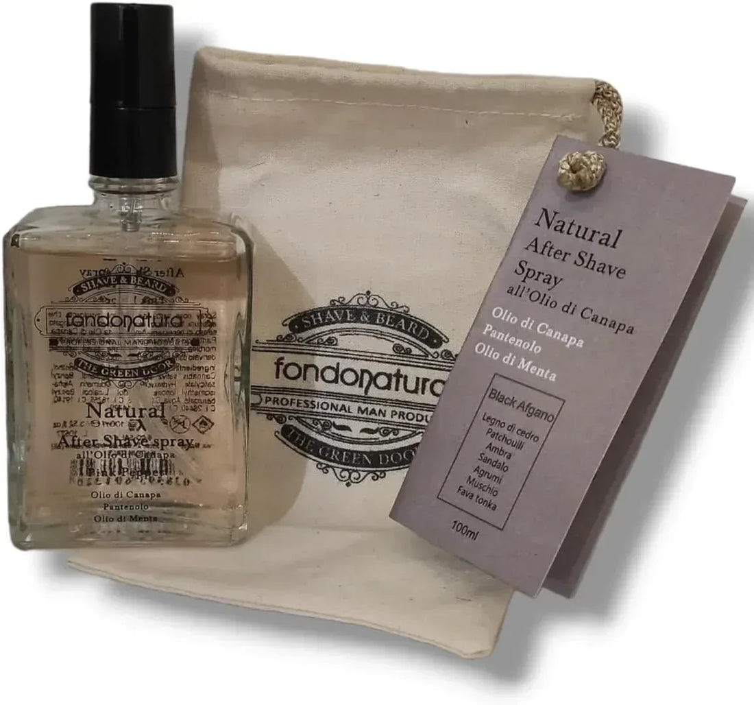 Fondonatura Natural After Shave Spray Black Afgano 100ml - Capelli e Barba 