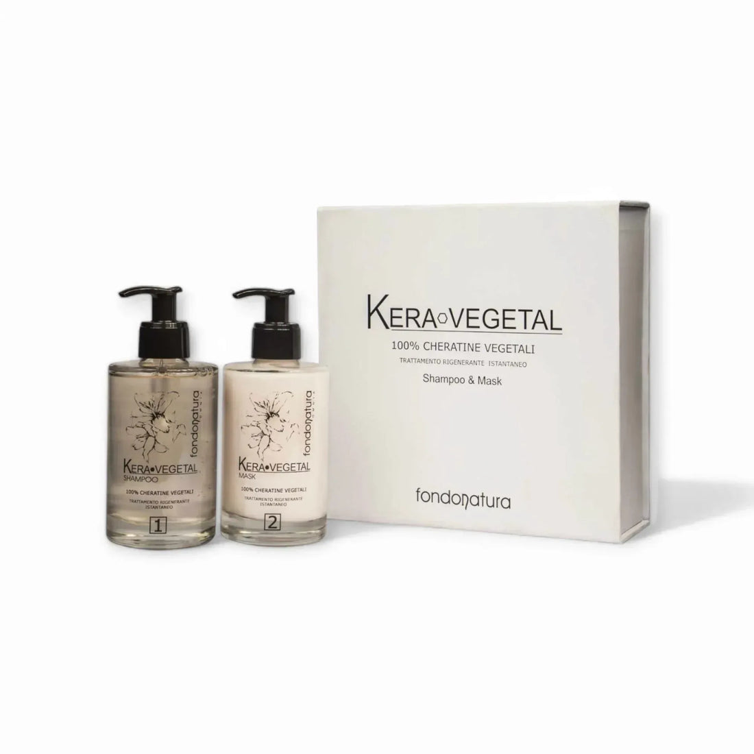Fondonatura Kit Kera Vegetal 215 ml - Capelli e Barba 
