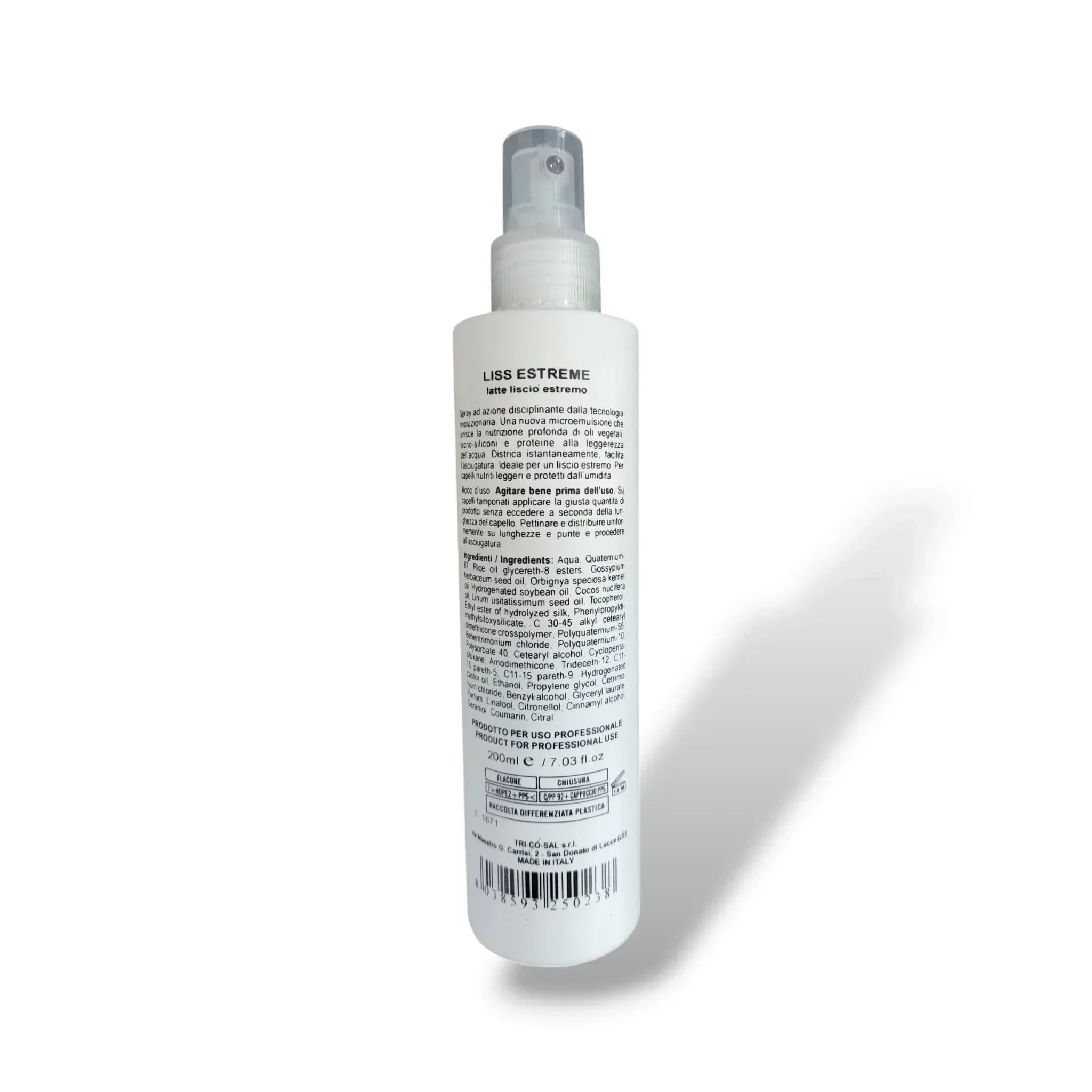 Fondonatura Liss Extreme latte lisciante 200 ml - Capelli e Barba 