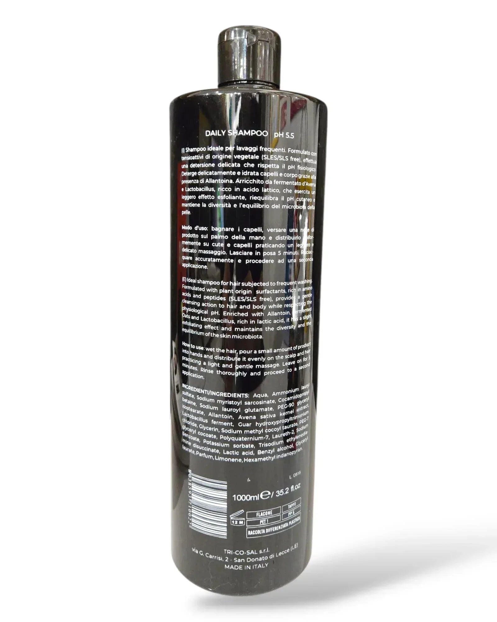 Fondonatura Daily Shampoo 1000 ml - Capelli e Barba 