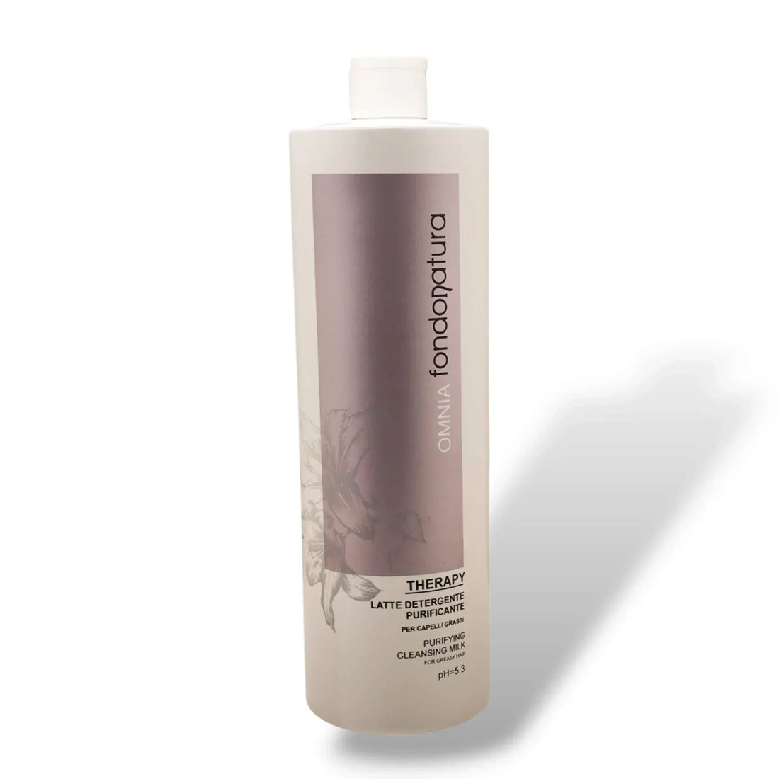 Fondonatura Omnia Shampoo Purificante per Capelli Grassi 1000 ML - Capelli e Barba 