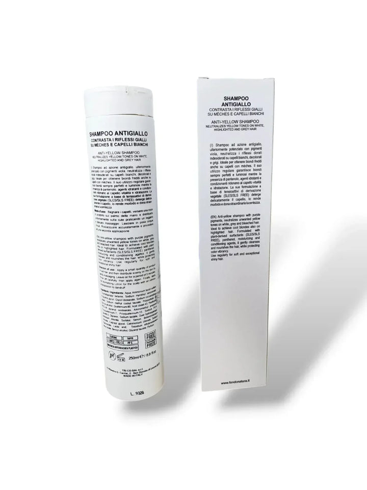 Fondonatura Shampoo Antigiallo 250 ml - Capelli e Barba 