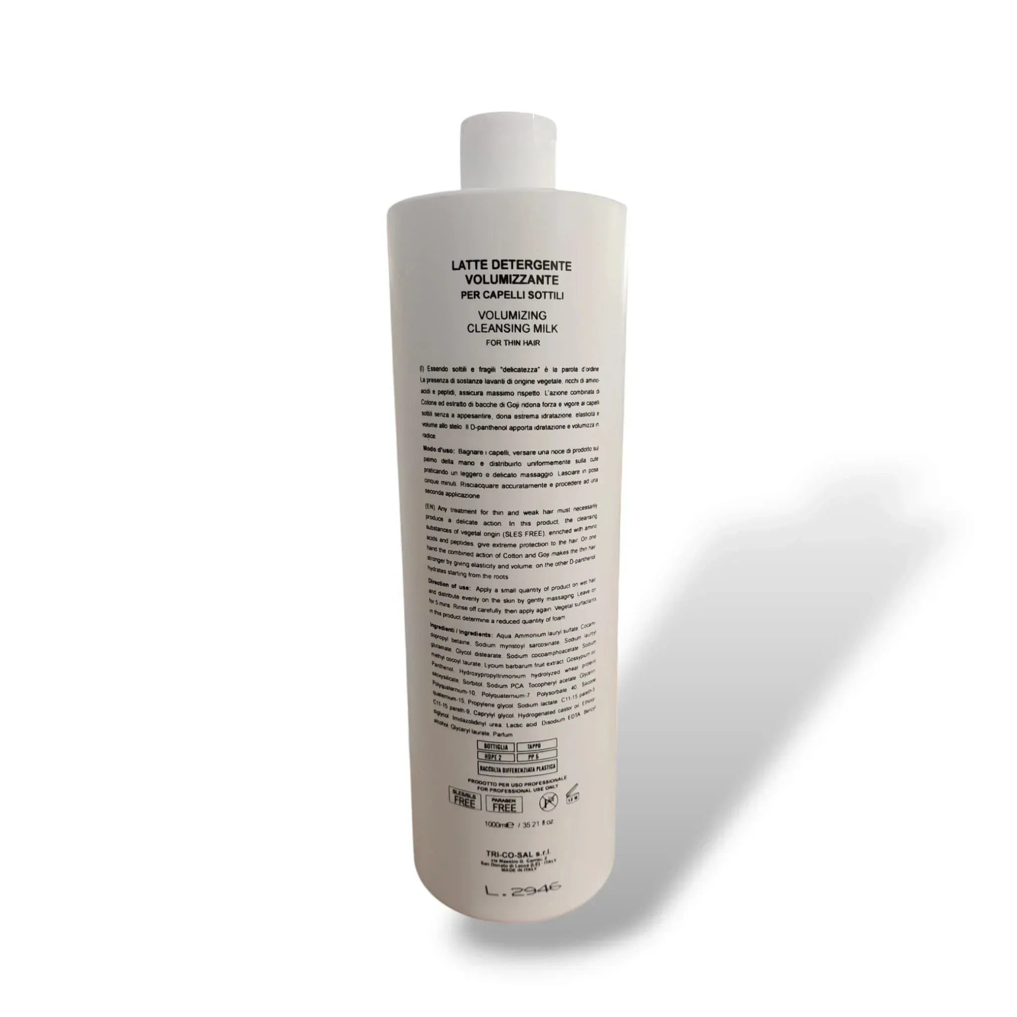 Fondonatura Omnia Shampoo Volumizzante 1000 ml - Capelli e Barba 