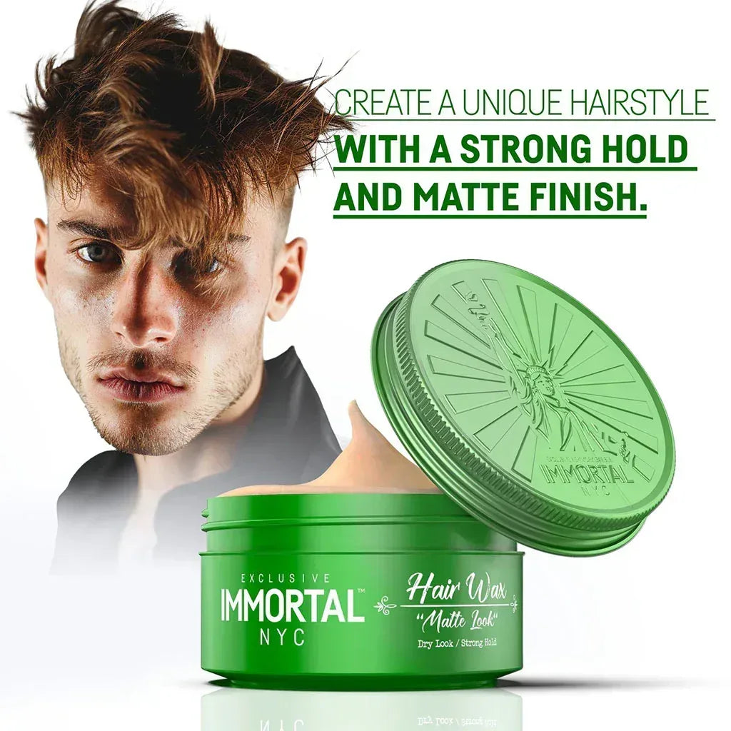 Immortal Nyc Cera Matte Look Hair Wax 150 ml - Capelli e Barba 