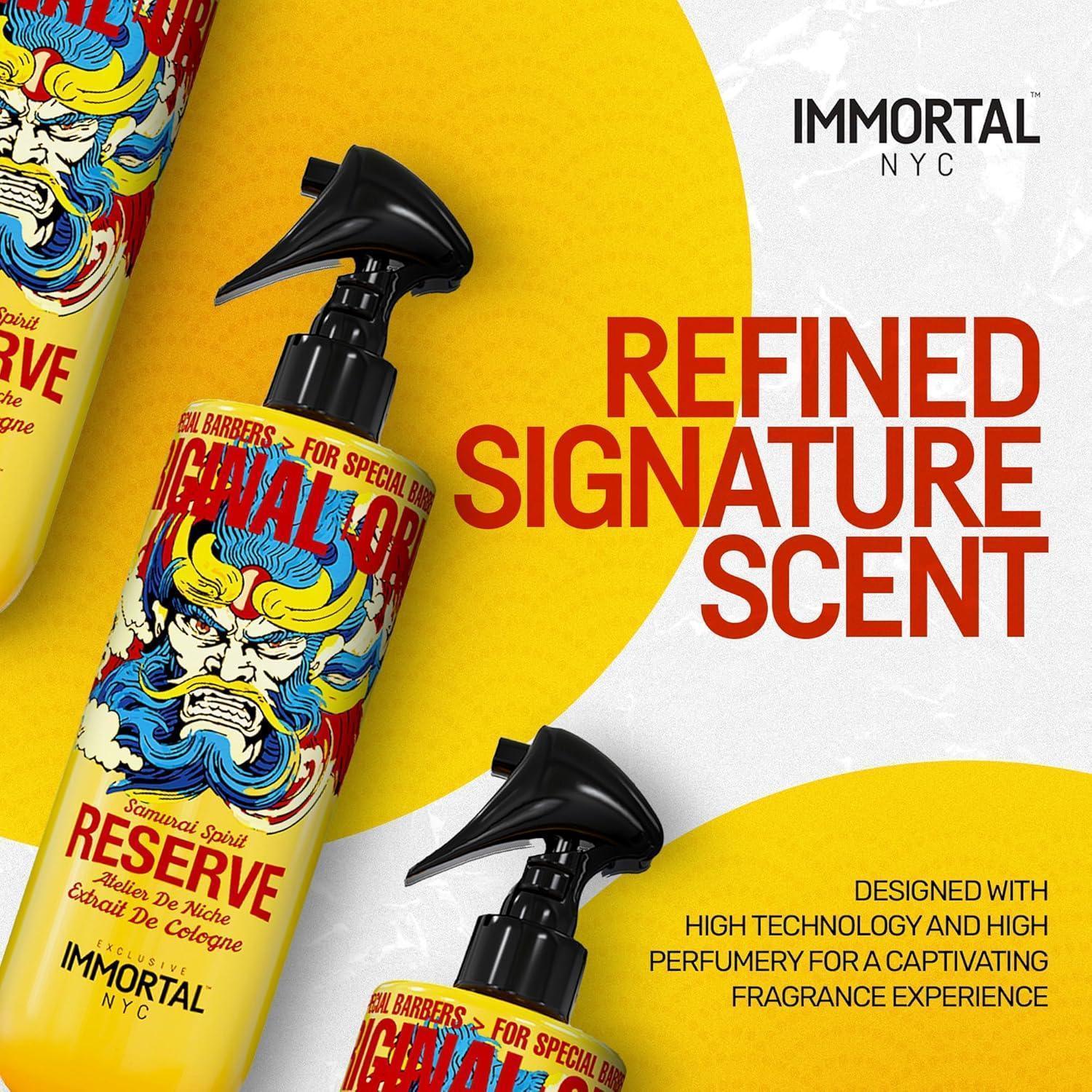 Immortal Nyc Eau De Cologne Reserve Samurai Spirit 500 ml - Capelli e Barba 