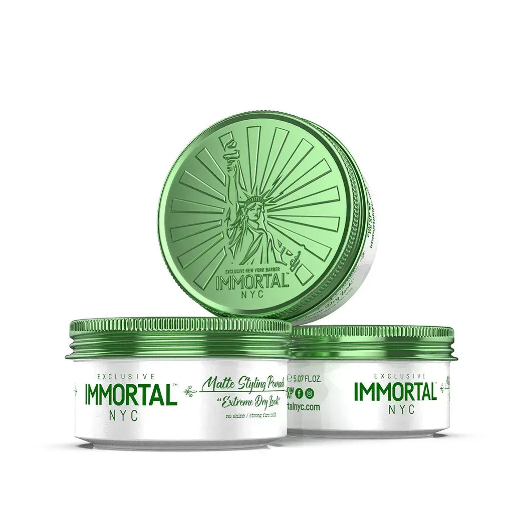 Immortal Nyc Matte Styling Pomade Extreme Dry Look 150 ml - Capelli e Barba 