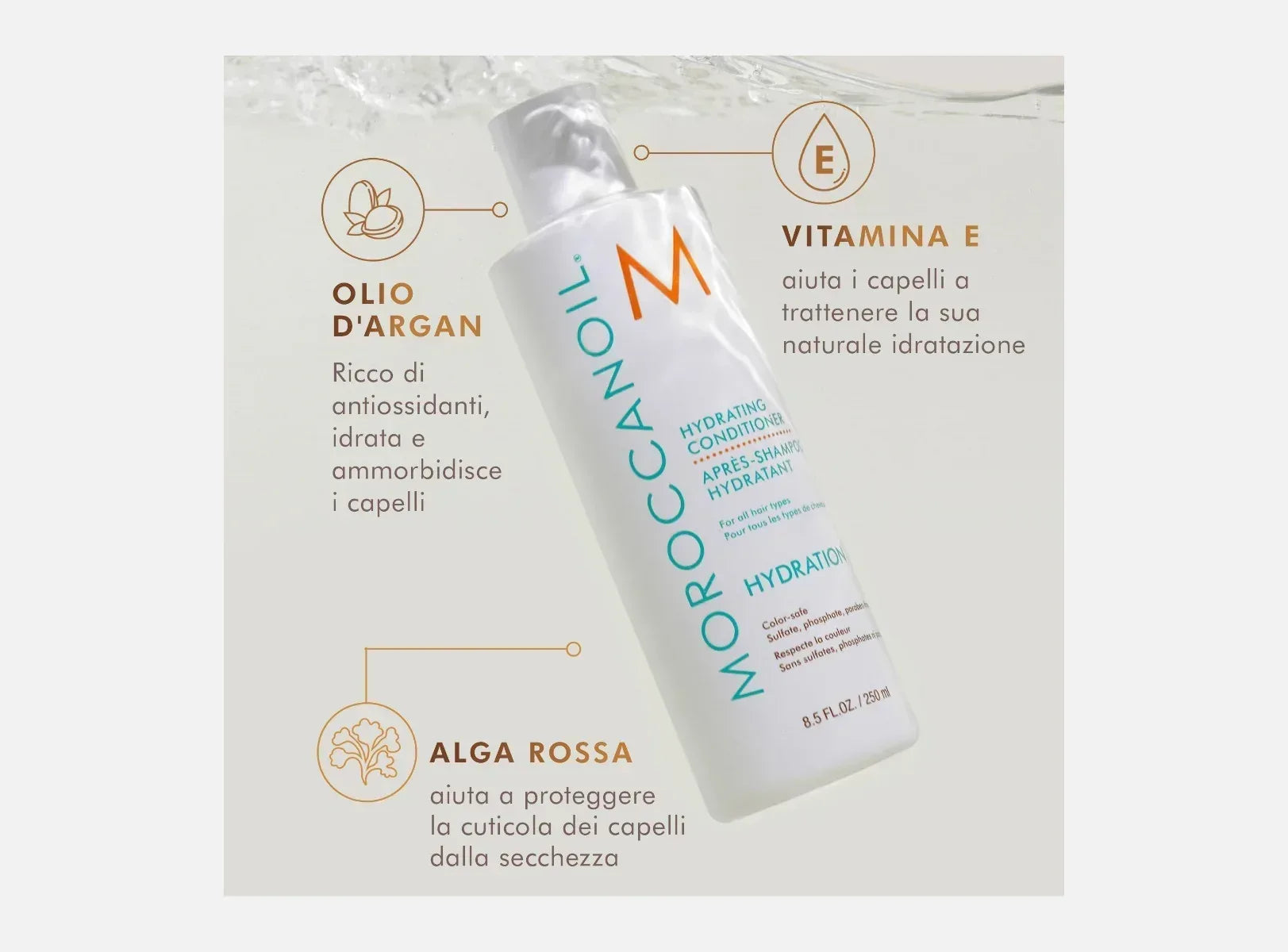 Moroccanoil Conditioner Idratante 250 ml - Capelli e Barba 