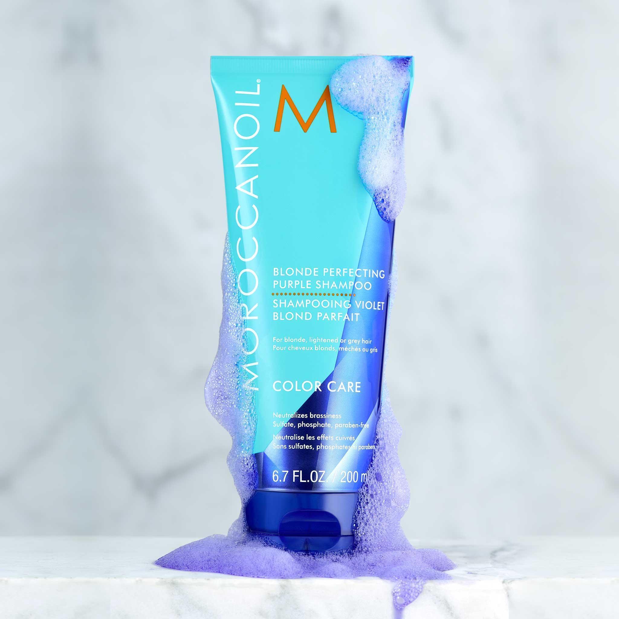 Moroccanoil Purple Shampoo Blonde Perfecting 200 ml - Capelli e Barba 