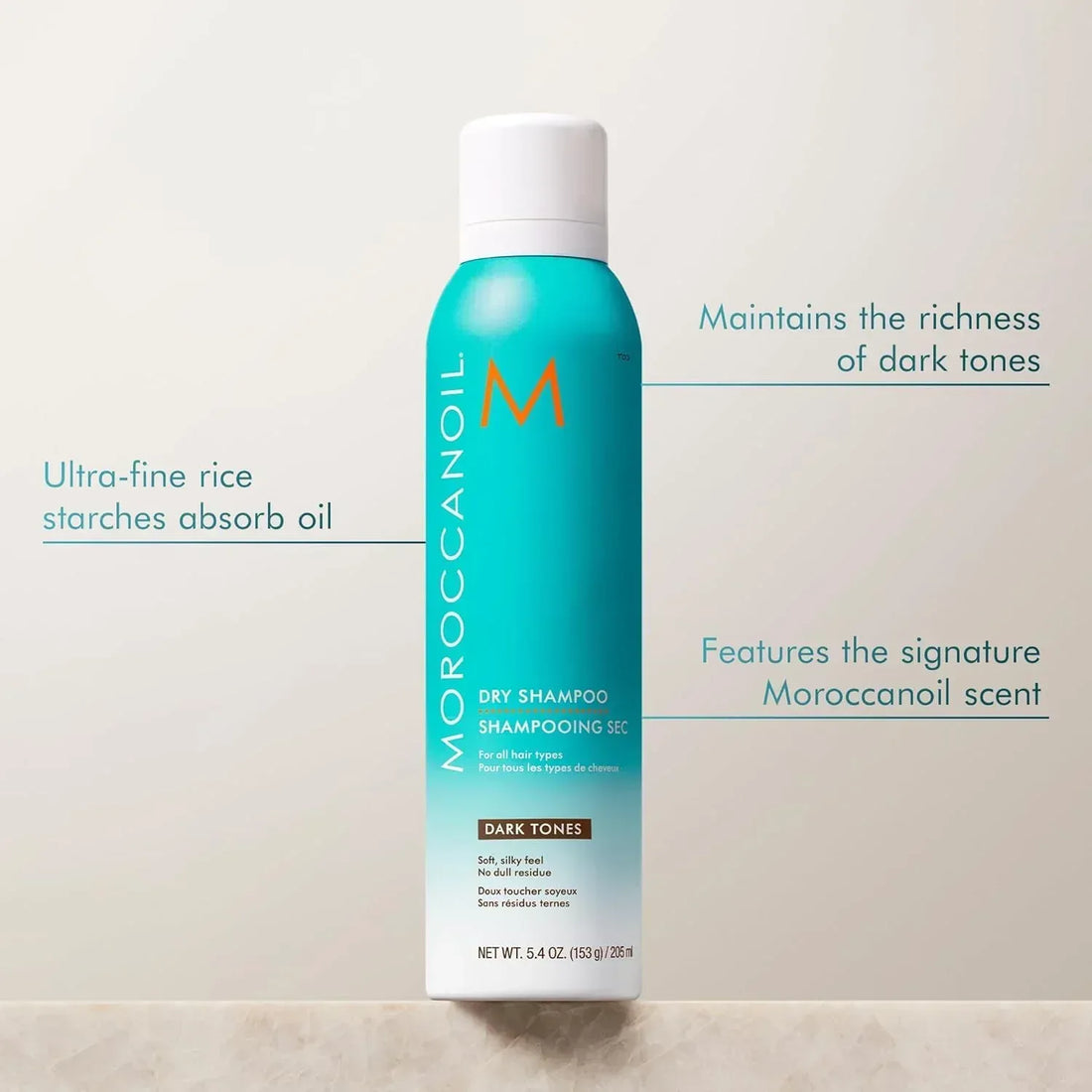 Moroccanoil Dry Shampoo Dark Tones 217 ml - Capelli e Barba 
