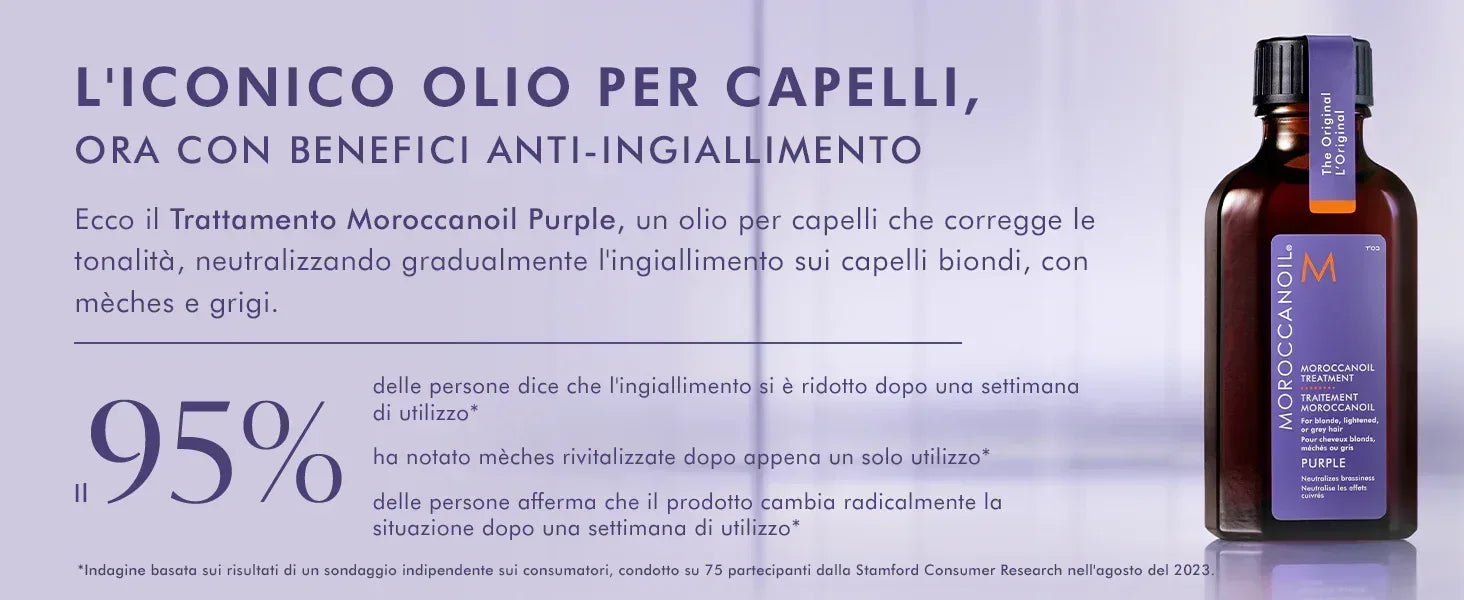 Moroccanoil Treatment Viola Olio di Argan Purple 50 ml - Capelli e Barba 