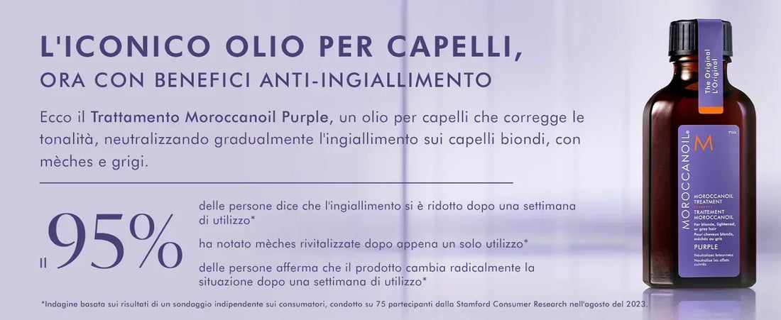Moroccanoil Treatment Viola Olio di Argan Purple 50 ml - Capelli e Barba 