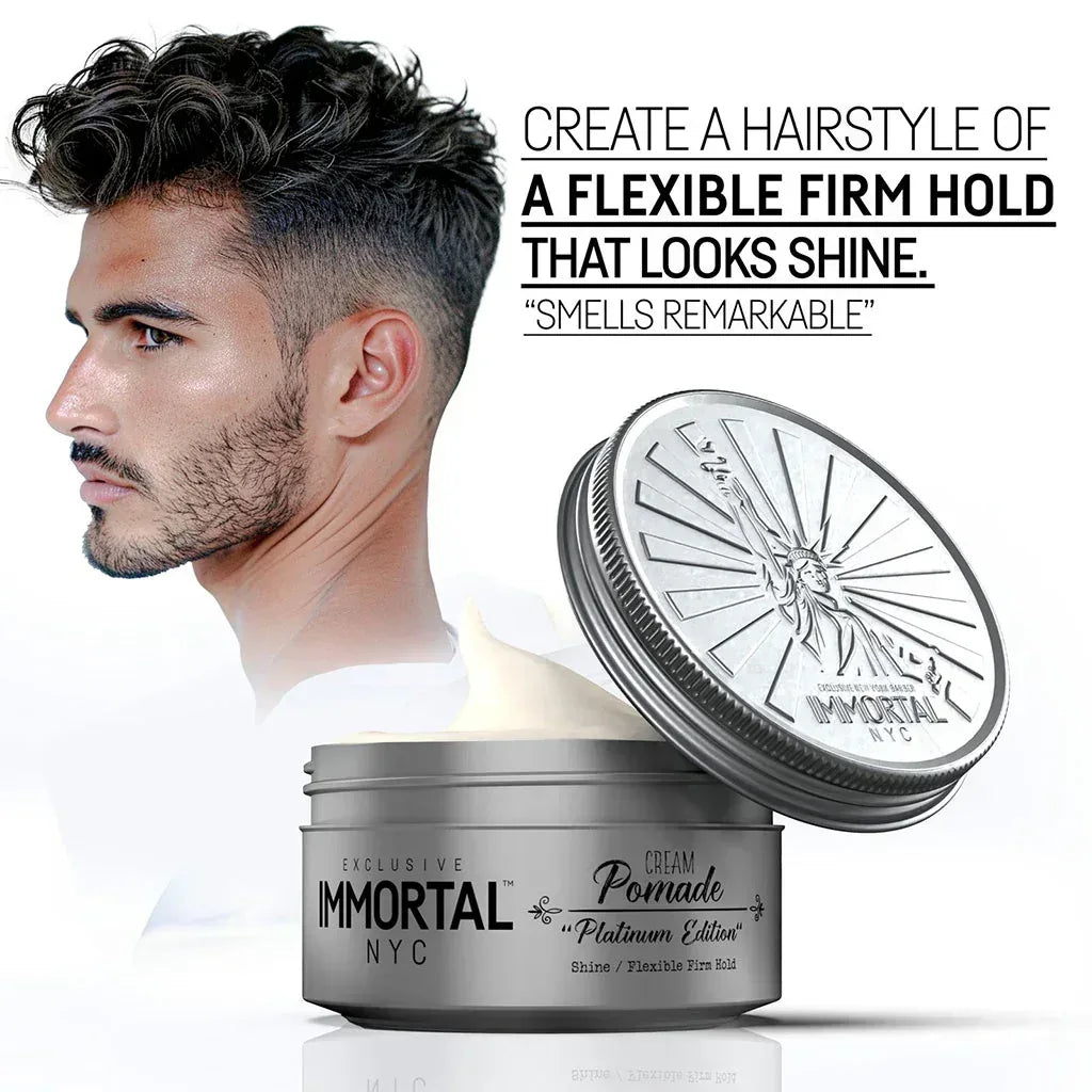 Immortal Nyc Platinum Cream Pomade 150 ml - Capelli e Barba 