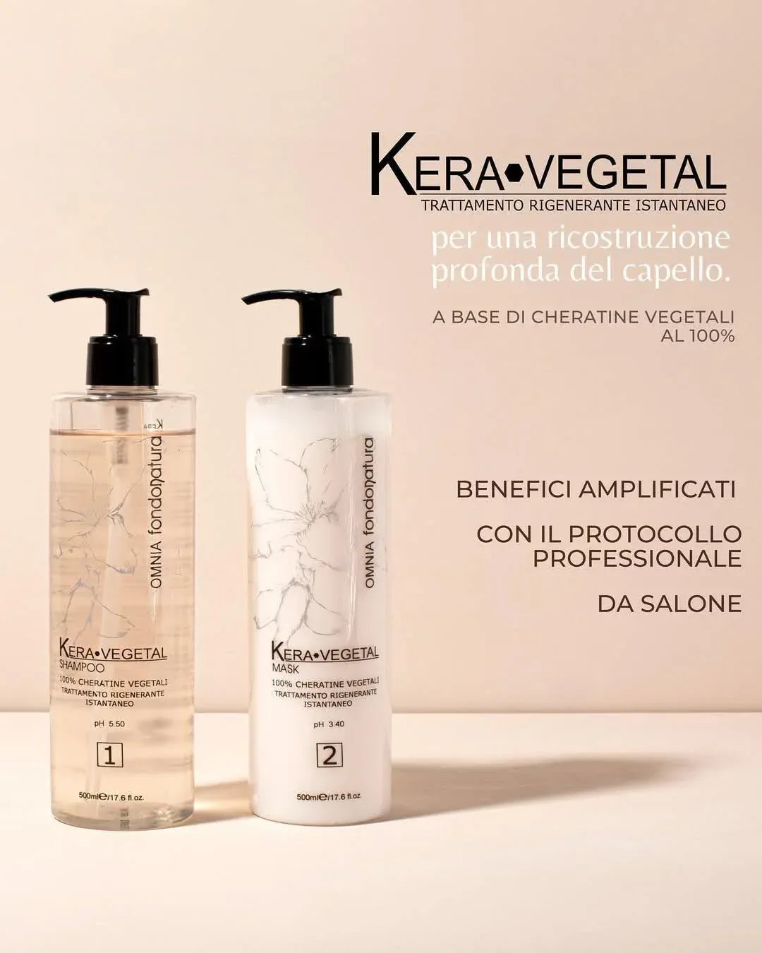 Fondonatura Kera Vegetal Mask 500 ml - Capelli e Barba 