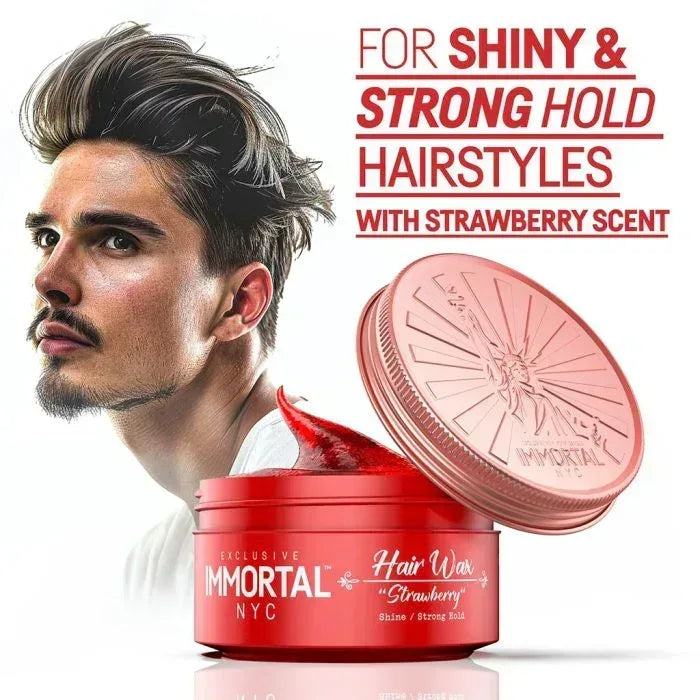Immortal Nyc Cera Strawberry Hair Wax 150 ml - Capelli e Barba 